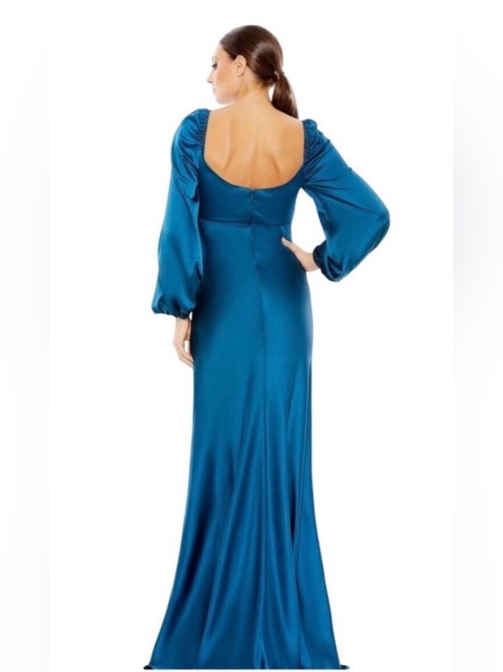 Sweetheart Neckline Puff Sleeve Gown - Size 16- New With Tags - Picture 2 of 4